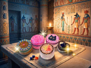 【新ワークショップ】キラキラビーズを使ってオリジナルツタンカーメンの「至宝」ミニデコケース作り✨